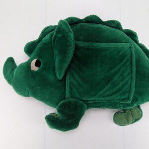 Vintage Floppy Friends Green Dinosaur Plush Side Pocket Pajama Pouch 26" Mervyns